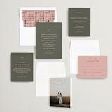 "Simple Type" - Wedding Invitations in Olive Branch by Stacey Meacham - Invitation Suite