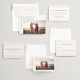 "contemporary photo" - Wedding Invitations in Cloud by Erin Deegan - Invitation Suite
