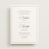 "Sincerity" - Wedding Invitations in Noir by Kimberly FitzSimons - Front