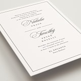 "Sincerity" - Wedding Invitations in Noir by Kimberly FitzSimons - Detail