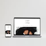 "Sincerity" - Wedding Invitations in Noir by Kimberly FitzSimons - FREE Wedding Website
