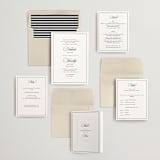 "Sincerity" - Wedding Invitations in Noir by Kimberly FitzSimons - Invitation Suite