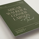 "Martini" - Wedding Invitations in Olive by Pixel and Hank - Detail