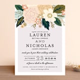"Classic Floral" - Wedding Invitations in Spring Blush by Alethea and Ruth - Front