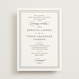 "Eloquence" - Wedding Invitations in Vanilla by Kimberly FitzSimons - Front
