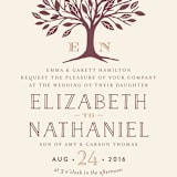 "Enchanted" - Wedding Invitations in Bark by Griffinbell Paper Co. - Close-Up