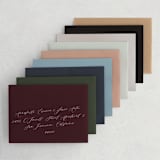 "Floral Ampersand" - Wedding Invitations in Sea Breeze by Jennifer Wick - Colored Envelopes Available