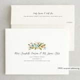 "Floral Ampersand" - Wedding Invitations in Sea Breeze by Jennifer Wick - FREE Recipient Addressing