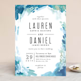 "Gallery Abstract Art" - Wedding Invitations in Ocean by Alethea and Ruth - Front