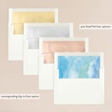 "Gallery Abstract Art" - Wedding Invitations in Ocean by Alethea and Ruth - Envelope Liner Options