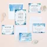 "Gallery Abstract Art" - Wedding Invitations in Ocean by Alethea and Ruth - Invitation Suite