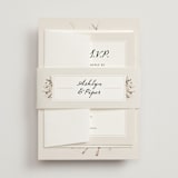 "Gone To Seed" - Wedding Invitations in Taupe by Honeybunch Studio - Assembled