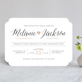"Heartbeat" - Wedding Invitations in Petal by Sarah Curry - Front