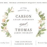 "Longwood Estates" - Wedding Invitations in Peach Sorbet by Jennifer Wick - Detail