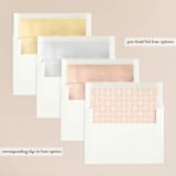 "Longwood Estates" - Wedding Invitations in Peach Sorbet by Jennifer Wick - Envelope Liner Options