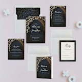 "Outside" - Wedding Invitations in Navy by Rebecca Bowen - Invitation Suite