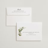 "Enchanted Greenery" - Wedding Invitations in Frost by Susan Moyal - FREE Recipient Addressing