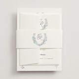"Hydrangea" - Wedding Invitations in Toscana by Claudia Orengo - Assembled with Belly Band
