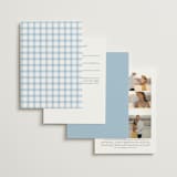 "Bow Frame" - Wedding Invitations in Lagoon by Leah Bisch - Back of Card Options