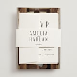 "photo" - Wedding Invitations in Snow by Lori Wemple - Assembled with Belly Band