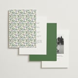 "Sierra" - Wedding Invitations in Spruce by Paper Sun Studio - Back of Card Options