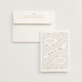 "vintage flourishes" - Wedding Invitations in Natural by BR Designs - Invitation with Envelope