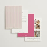 "Whimsical Hand Illustrated Crest" - Wedding Invitations in Peony by Jackie Crawford - Back of Card Options