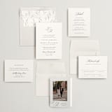 "Arch Monogram" - Wedding Invitations in Silk by Kelly Schmidt - Invitation Suite