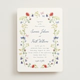 "Wildflower Romance" - Wedding Invitations in Ivory by frau brandt - Front