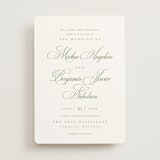 "Chic Script" - Wedding Invitations in Garden by Kelly Schmidt - Front