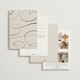 "Sibonie" - Wedding Invitations in Ivory by Melanie Kosuge - Back of Card Options
