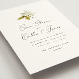 "Limelight" - Wedding Invitations in Linen by Olivia Kanaley Inman - Detail