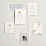 "Limelight" - Wedding Invitations in Linen by Olivia Kanaley Inman - Invitation Suite