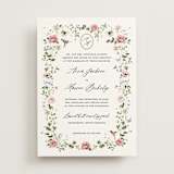 "Ornate" - Wedding Invitations in Peony by Sarah Knight - Front