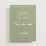 "Greenwood" - Wedding Invitations in Garden by Kelly Schmidt - Front