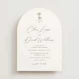 "Palm Monogram" - Wedding Invitations in Leaf by Olivia Raufman - Front
