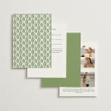 "Palm Monogram" - Wedding Invitations in Leaf by Olivia Raufman - Back of Card Options