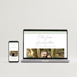 "Palm Monogram" - Wedding Invitations in Leaf by Olivia Raufman - FREE Wedding Website