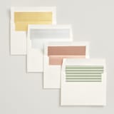 "Palm Monogram" - Wedding Invitations in Leaf by Olivia Raufman - Envelope Liner Options