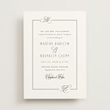 "Black Tie Elegance" - Wedding Invitations in Tuxedo by Nicoletta Savod - Front