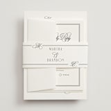 "Black Tie Elegance" - Wedding Invitations in Tuxedo by Nicoletta Savod - Assembled with Belly Band