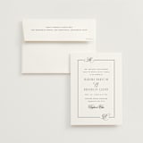 "Black Tie Elegance" - Wedding Invitations in Tuxedo by Nicoletta Savod - Invitation with Envelope