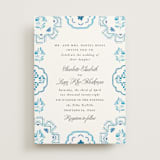 "Almafi" - Wedding Invitations in Cerulean by Itsy Belle Studio - Front
