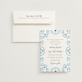 "Almafi" - Wedding Invitations in Cerulean by Itsy Belle Studio - Invitation with Envelope