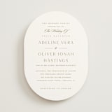 "Classic decorum" - Wedding Invitations in Golden by Stacey Meacham - Front