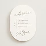 "Whimsy" - Wedding Invitations in Latte by Cara Scott - Front