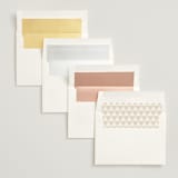 "Whimsy" - Wedding Invitations in Latte by Cara Scott - Envelope Liner Options