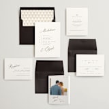 "Whimsy" - Wedding Invitations in Latte by Cara Scott - Invitation Suite