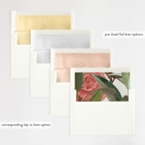 "Powder Room Florals" - Wedding Invitations in Cream by Ariel Rutland - Envelope Liner Options