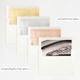 "Vignette" - Wedding Invitations in Cosmopolitan by silverscreen studio - Envelope Liner Options